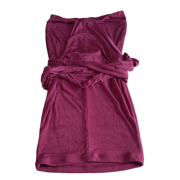 NWT JLuxLabel Size Large Fushcia Pink Tie Skirt - Picture 2 of 13